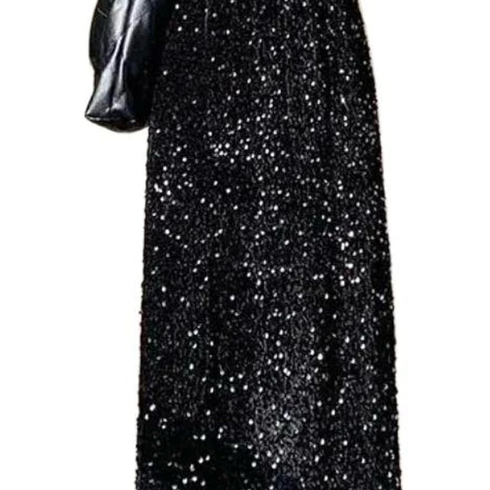 Black Sequin Skirt